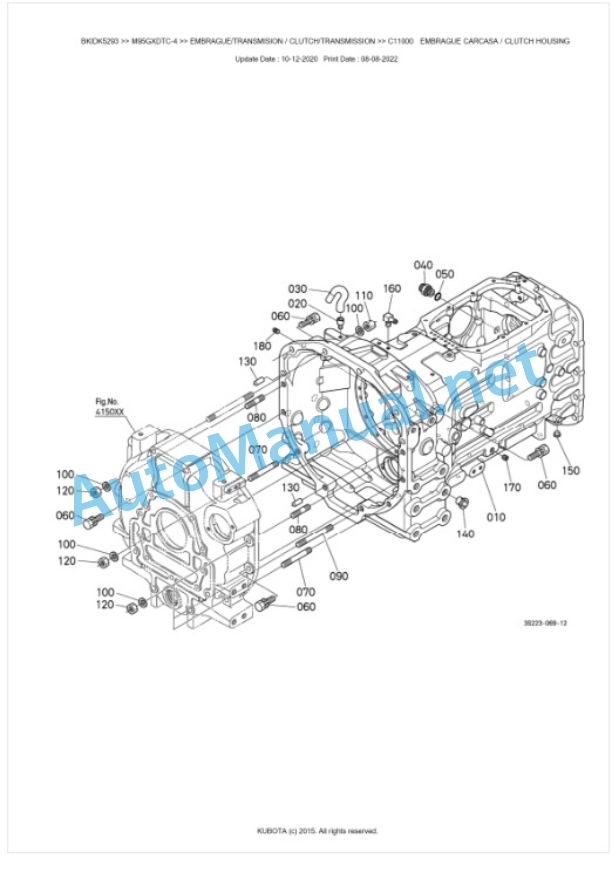 Kubota M95GX-4, M105GX-4 Parts Manual PDF BKIDK5293 3 Kubota M95GX-4, M105GX-4 Parts Manual PDF BKIDK5293-3