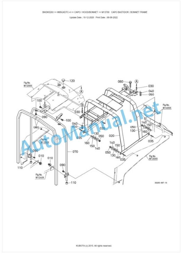 Kubota M95GX-4, M105GX-4 Parts Manual PDF BKIDK5293 5 Kubota M95GX-4, M105GX-4 Parts Manual PDF BKIDK5293-5
