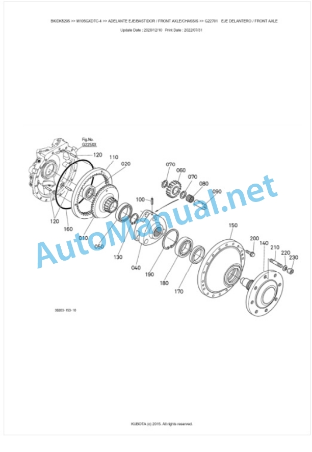 Kubota M95GX-4, M105GX-4 Parts Manual PDF BKIDK5295 4 Kubota M95GX-4, M105GX-4 Parts Manual PDF BKIDK5295-4