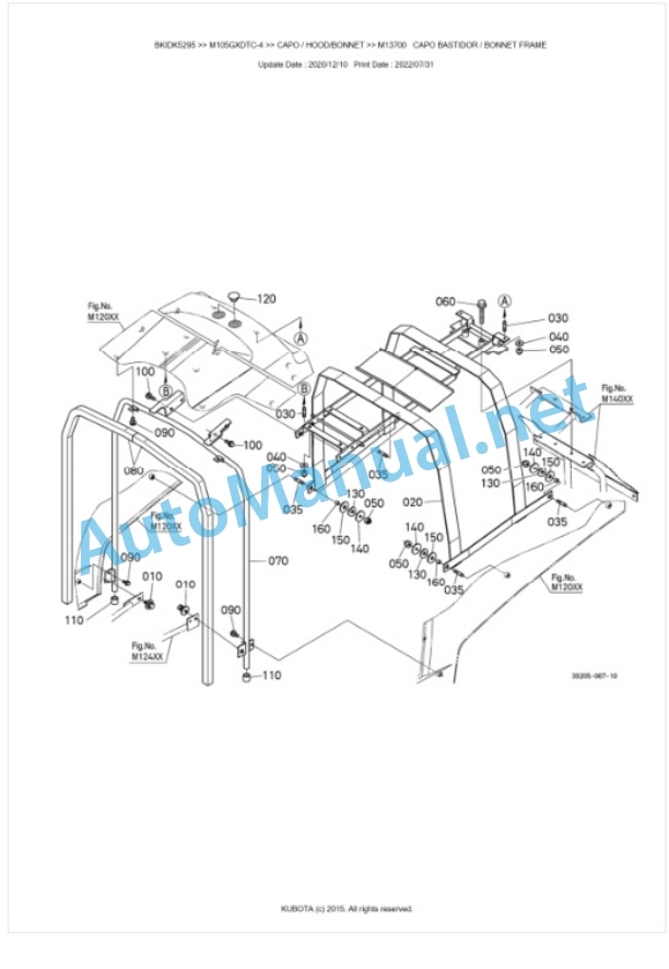 Kubota M95GX-4, M105GX-4 Parts Manual PDF BKIDK5295 5 Kubota M95GX-4, M105GX-4 Parts Manual PDF BKIDK5295-5
