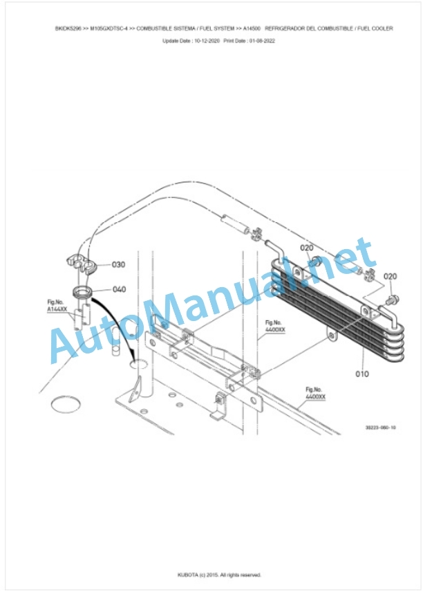 Kubota M95GX-4, M105GX-4 Parts Manual PDF BKIDK5296 2 Kubota M95GX-4, M105GX-4 Parts Manual PDF BKIDK5296-2