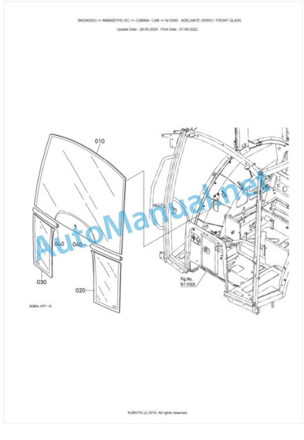 Kubota M9960DTHC-EC Parts Manual PDF BKIDK5033 5 Kubota M9960DTHC-EC Parts Manual PDF BKIDK5033-5