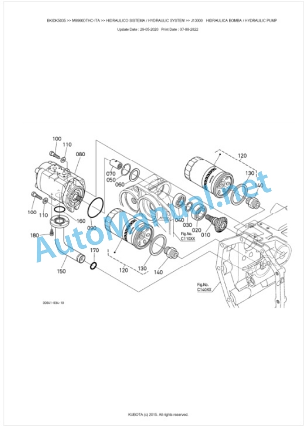 Kubota M9960DTHC-ITA Parts Manual PDF BKIDK5035 4 Kubota M9960DTHC-ITA Parts Manual PDF BKIDK5035-4