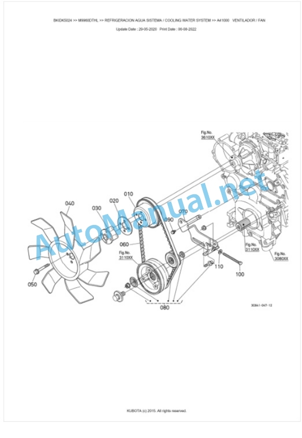 Kubota M9960DTHL Parts Manual PDF BKIDK5024 2 Kubota M9960DTHL Parts Manual PDF BKIDK5024-2