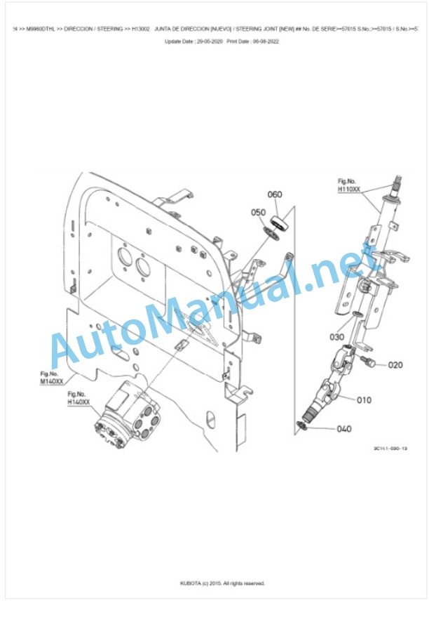 Kubota M9960DTHL Parts Manual PDF BKIDK5024 4 Kubota M9960DTHL Parts Manual PDF BKIDK5024-4