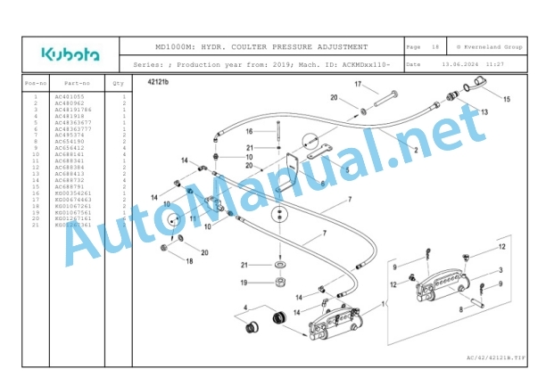 Kubota MD1000M Parts Manual PDF 2 Kubota MD1000M Parts Manual PDF-2