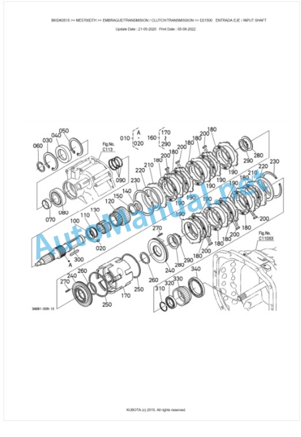 Kubota ME5700DTH Parts Manual PDF BKIDK0515 3 Kubota ME5700DTH Parts Manual PDF BKIDK0515-3