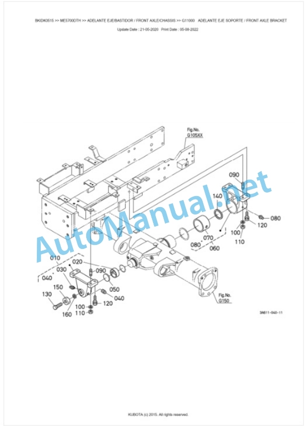 Kubota ME5700DTH Parts Manual PDF BKIDK0515 4 Kubota ME5700DTH Parts Manual PDF BKIDK0515-4