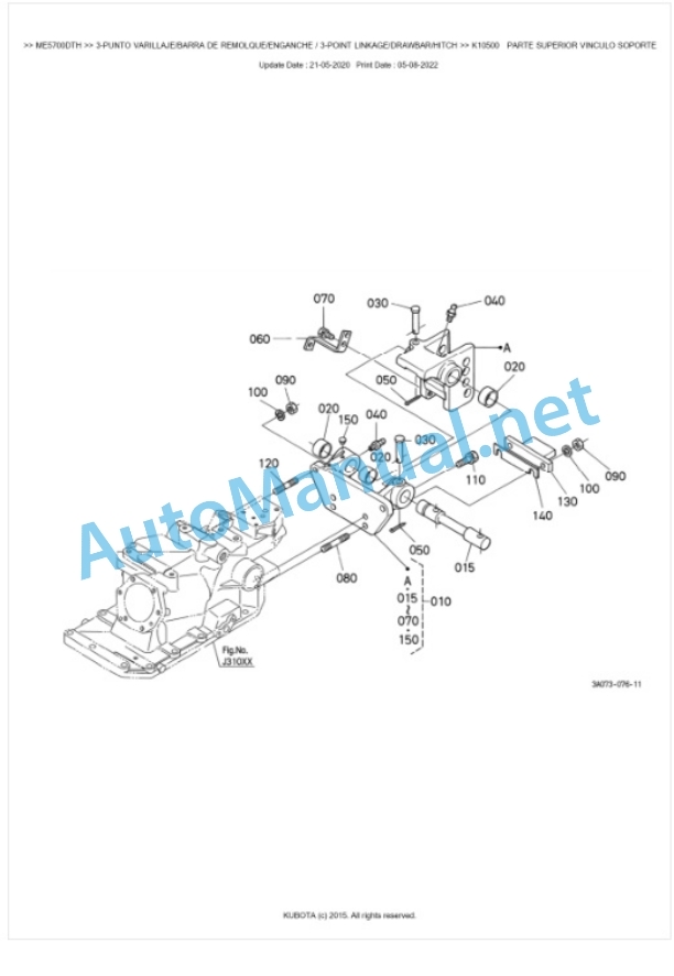Kubota ME5700DTH Parts Manual PDF BKIDK0515 5 Kubota ME5700DTH Parts Manual PDF BKIDK0515-5