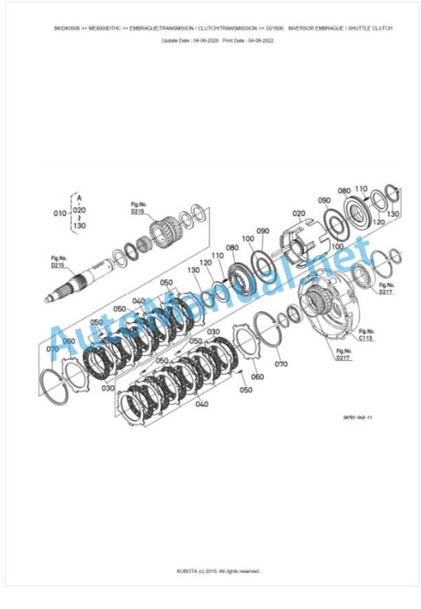 Kubota ME8200DTHC, ME9000DTHC Parts Manual PDF BKIDK0506 3 Kubota ME8200DTHC, ME9000DTHC Parts Manual PDF BKIDK0506-3
