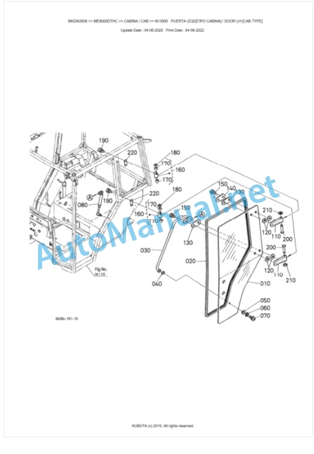 Kubota ME8200DTHC, ME9000DTHC Parts Manual PDF BKIDK0506 5 Kubota ME8200DTHC, ME9000DTHC Parts Manual PDF BKIDK0506-5