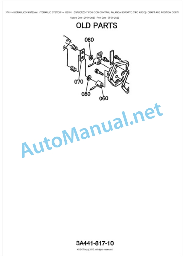 Kubota ME8200DTN Parts Manual PDF BKIDK0538 5 Kubota ME8200DTN Parts Manual PDF BKIDK0538-5