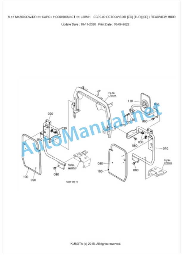 Kubota MK5000DW, MK5000DR Parts Manual PDF BKIDK5119 5 Kubota MK5000DW, MK5000DR Parts Manual PDF BKIDK5119-5