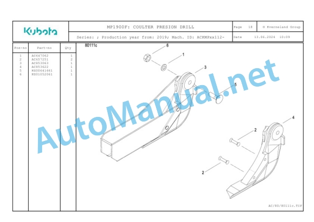 Kubota MP1900F Parts Manual PDF 2 Kubota MP1900F Parts Manual PDF-2