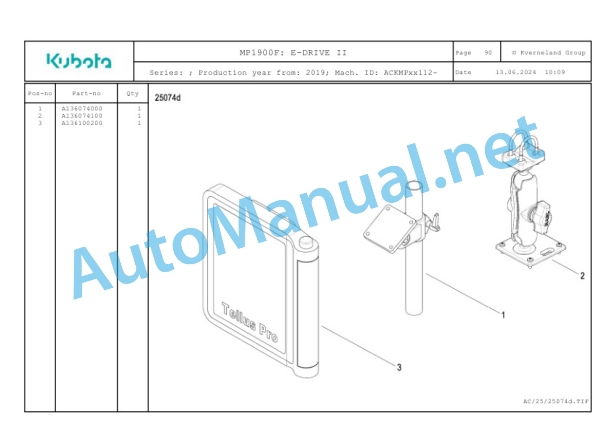 Kubota MP1900F Parts Manual PDF 5 Kubota MP1900F Parts Manual PDF-5