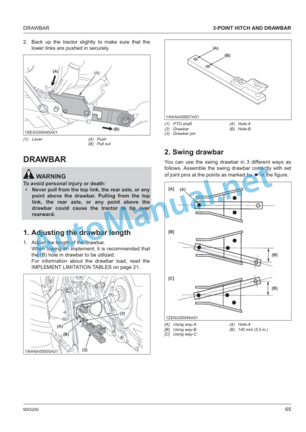 Kubota MX5200 Tractor Operators Manual PDF 4 Kubota MX5200 Tractor Operators Manual PDF - Image 4