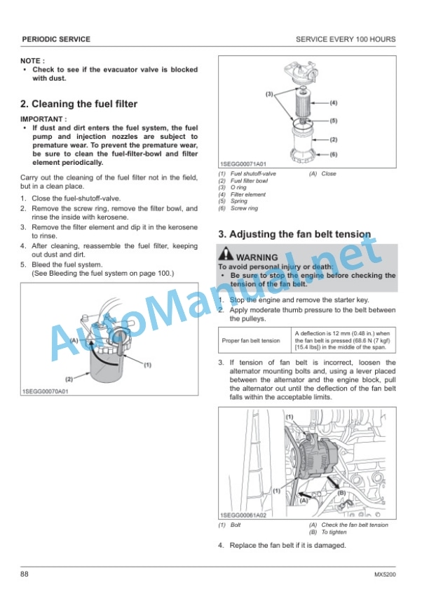 Kubota MX5200 Tractor Operators Manual PDF 5 Kubota MX5200 Tractor Operators Manual PDF - Image 5