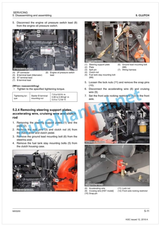 Kubota MX5200 Tractor Workshop Manual PDF 3 Kubota MX5200 Tractor Workshop Manual PDF-3