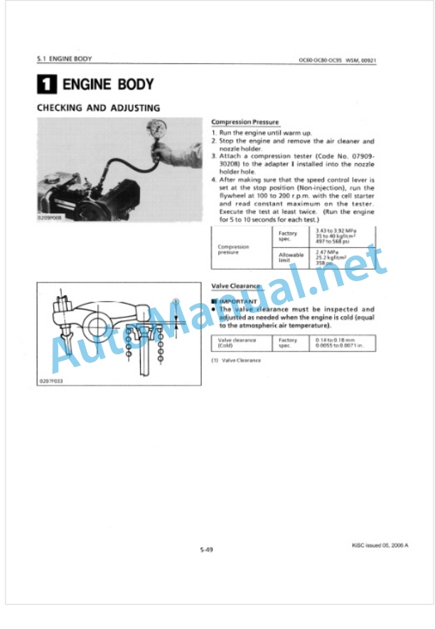 Kubota OC60, OC80, OC95 Diesel Engine Workshop Manual PDF 4 Kubota OC60, OC80, OC95 Diesel Engine Workshop Manual PDF-4