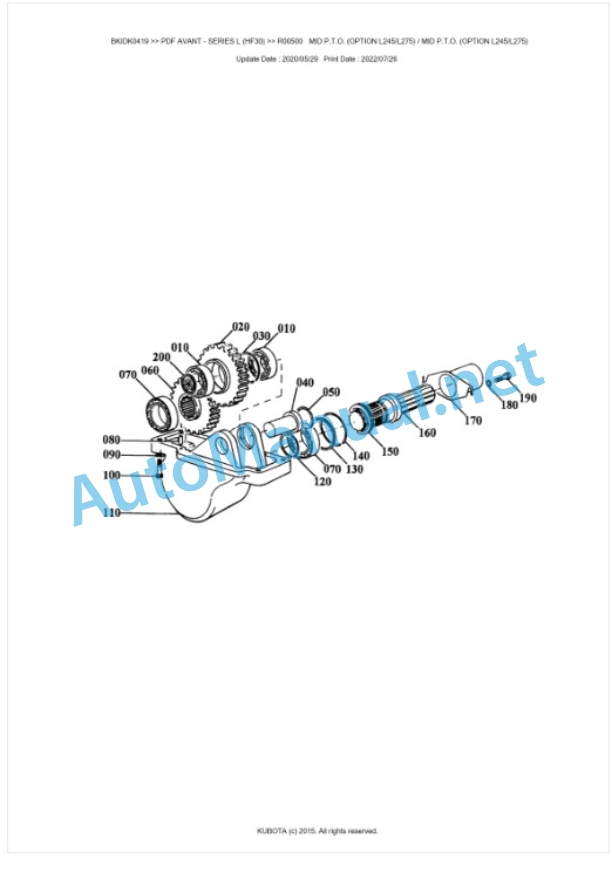 Kubota PDF AVANT - SERIES L (HF30) Parts Manual PDF BKIDK0419 4 Kubota PDF AVANT - SERIES L (HF30) Parts Manual PDF BKIDK0419-4