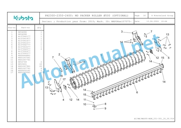 Kubota PH2300-2350-2400 Parts Manual PDF 4 Kubota PH2300-2350-2400 Parts Manual PDF-4