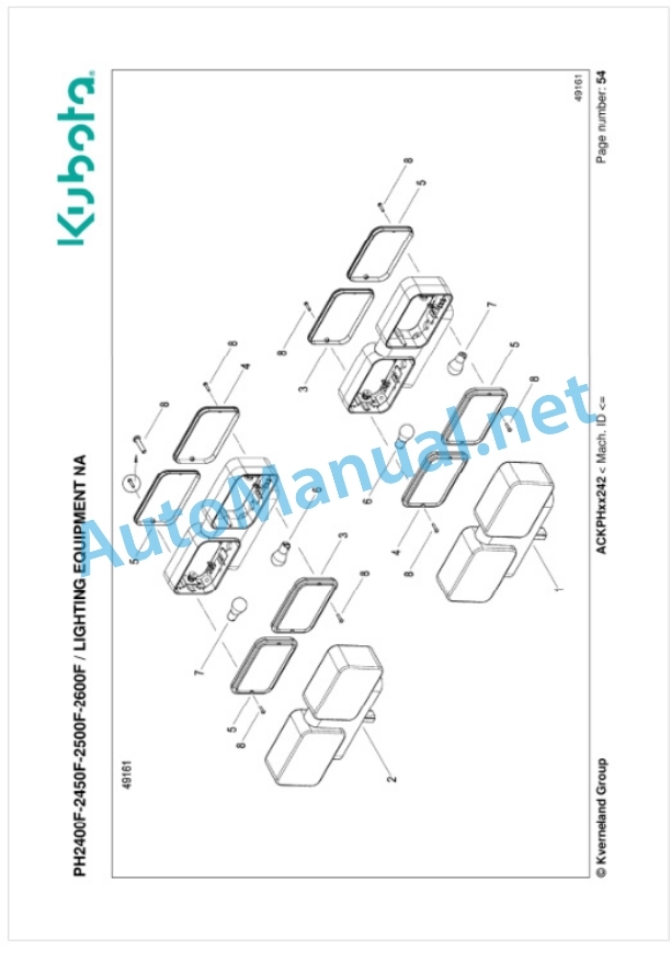 Kubota PH2400F-2450F-2500F-2600F Parts Manual PDF 5 Kubota PH2400F-2450F-2500F-2600F Parts Manual PDF-5