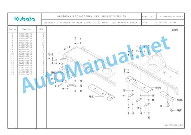 Kubota PH2400F-2450F-2500F Parts Manual PDF 5 Kubota PH2400F-2450F-2500F Parts Manual PDF-5
