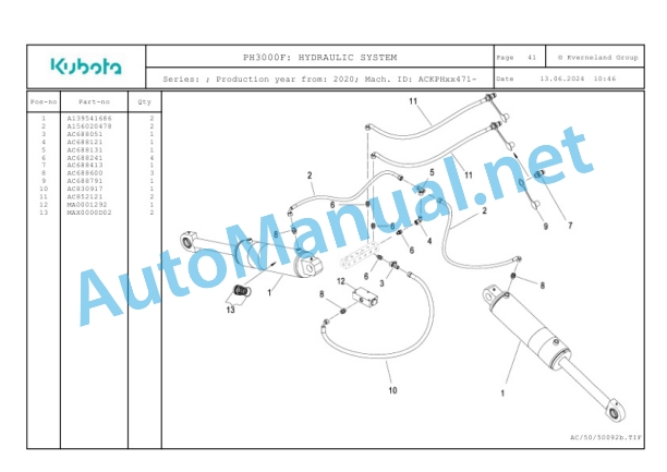 Kubota PH3000F Parts Manual PDF 3 Kubota PH3000F Parts Manual PDF-3