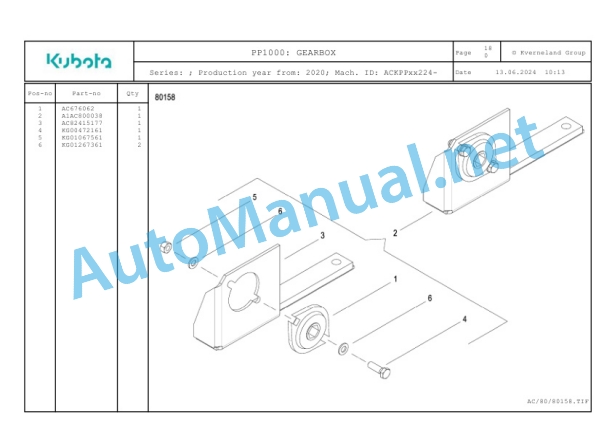 Kubota PP1000 Parts Manual PDF 4 Kubota PP1000 Parts Manual PDF-4