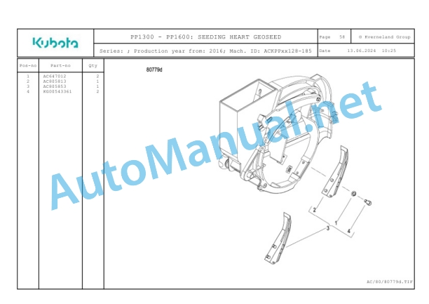 Kubota PP1300-PP1600 Parts Manual PDF 2 Kubota PP1300-PP1600 Parts Manual PDF-2