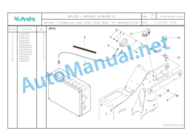 Kubota PP1300-PP1600 Parts Manual PDF 5 Kubota PP1300-PP1600 Parts Manual PDF-5