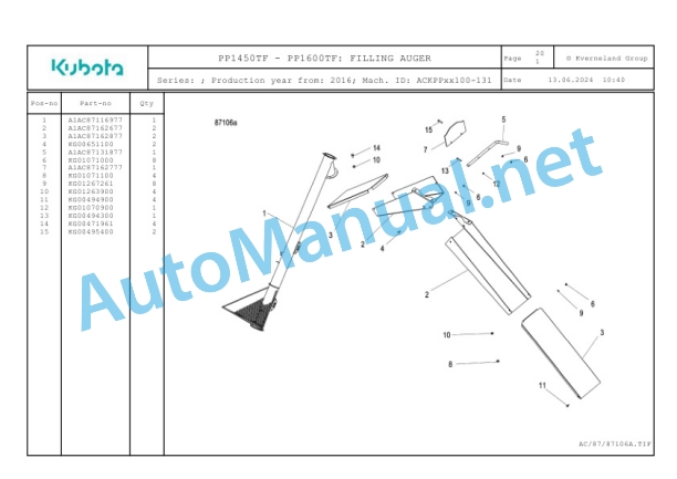 Kubota PP1450TF-PP1600TF Parts Manual PDF 5 Kubota PP1450TF-PP1600TF Parts Manual PDF-5