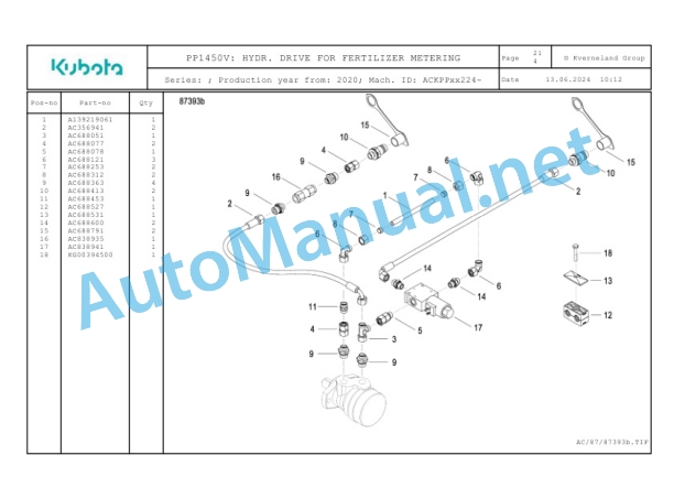 Kubota PP1450V Parts Manual PDF 5 Kubota PP1450V Parts Manual PDF-5