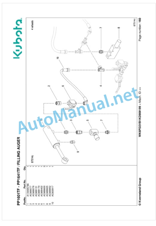 Kubota PP1601TF, PP1641TF Parts Manual PDF 4 Kubota PP1601TF, PP1641TF Parts Manual PDF-4