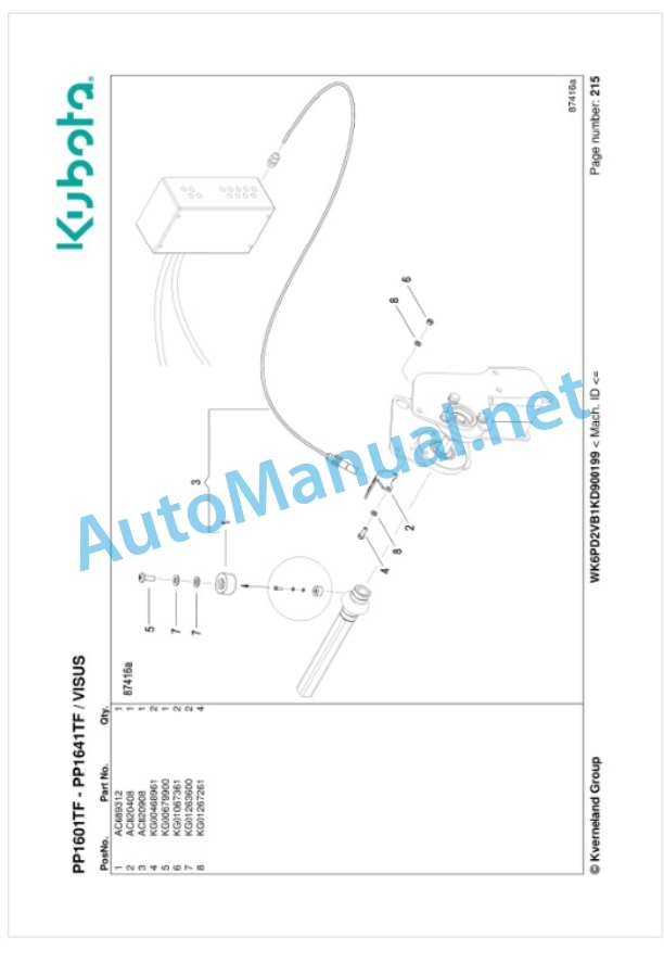Kubota PP1601TF, PP1641TF Parts Manual PDF 5 Kubota PP1601TF, PP1641TF Parts Manual PDF-5