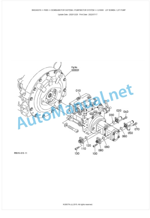 Kubota R065 Parts Manual PDF BKIDA5078 3 Kubota R065 Parts Manual PDF BKIDA5078-3
