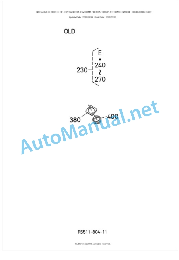 Kubota R065 Parts Manual PDF BKIDA5078 5 Kubota R065 Parts Manual PDF BKIDA5078-5