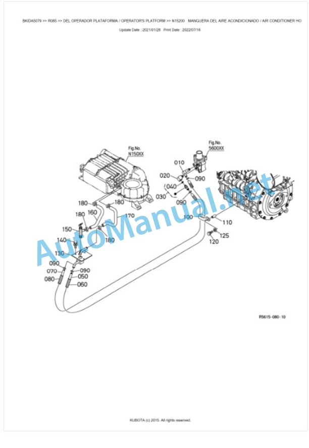 Kubota R085 Parts Manual PDF BKIDA5079 5 Kubota R085 Parts Manual PDF BKIDA5079-5