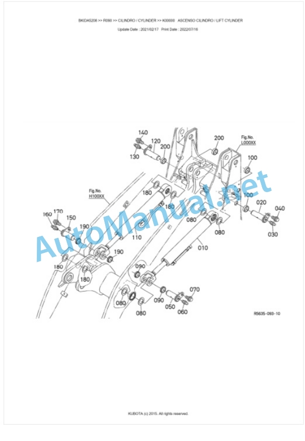 Kubota R090 Parts Manual PDF BKIDA5208 4 Kubota R090 Parts Manual PDF BKIDA5208-4