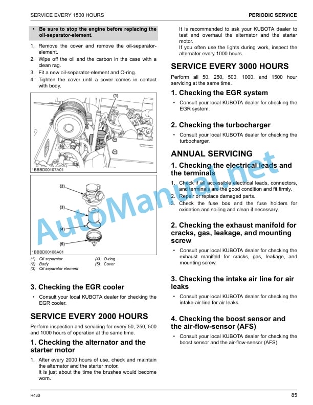 Kubota R430 Wheel Loader Operators Manual PDF 5 Kubota R430 Wheel Loader Operators Manual PDF - Image 5