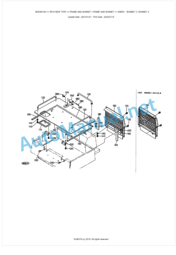 Kubota R510 NEW TYPE Parts Manual PDF BKIDK0193 3 Kubota R510 NEW TYPE Parts Manual PDF BKIDK0193-3