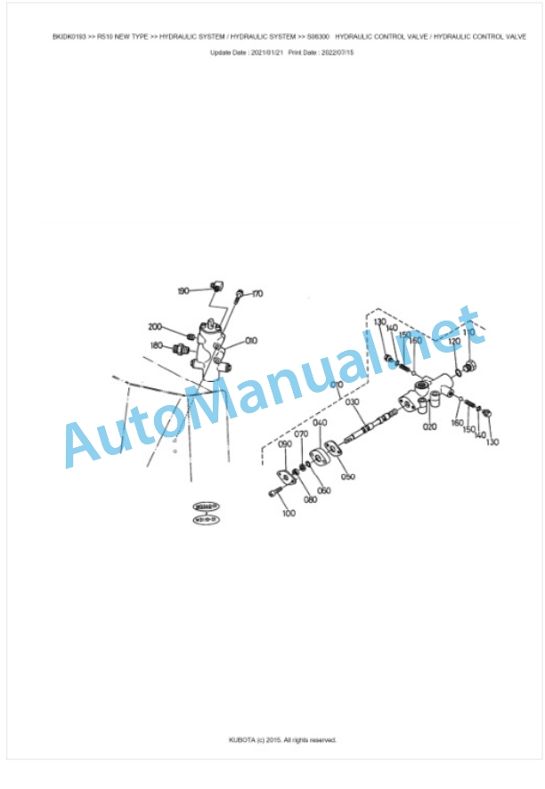 Kubota R510 NEW TYPE Parts Manual PDF BKIDK0193 5 Kubota R510 NEW TYPE Parts Manual PDF BKIDK0193-5