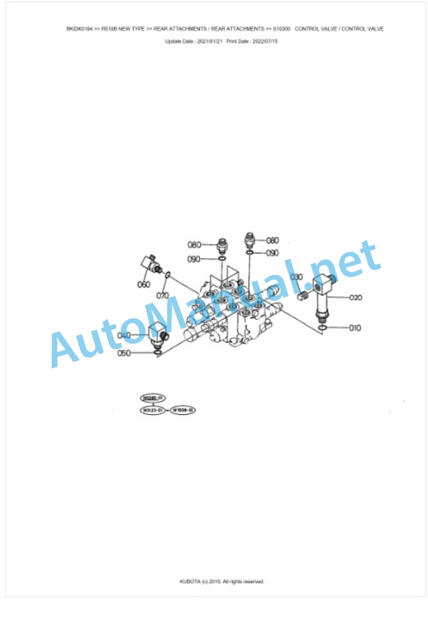 Kubota R510B NEW TYPE Parts Manual PDF BKIDK0194 5 Kubota R510B NEW TYPE Parts Manual PDF BKIDK0194-5