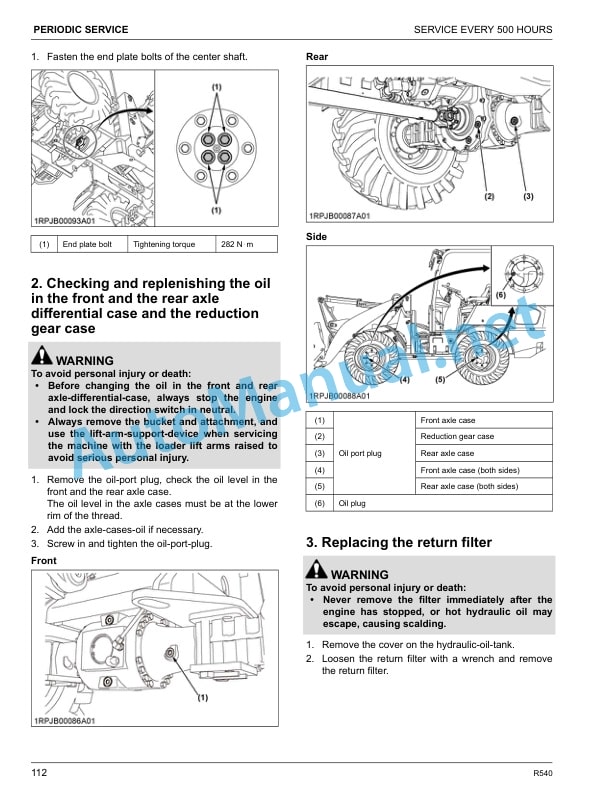 Kubota R540 Wheel Loader Operators Manual PDF 5 Kubota R540 Wheel Loader Operators Manual PDF - Image 5