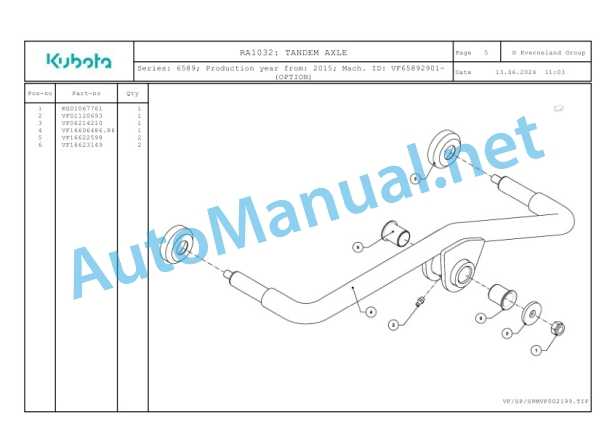Kubota RA1032 Parts Manual PDF 3 Kubota RA1032 Parts Manual PDF-3