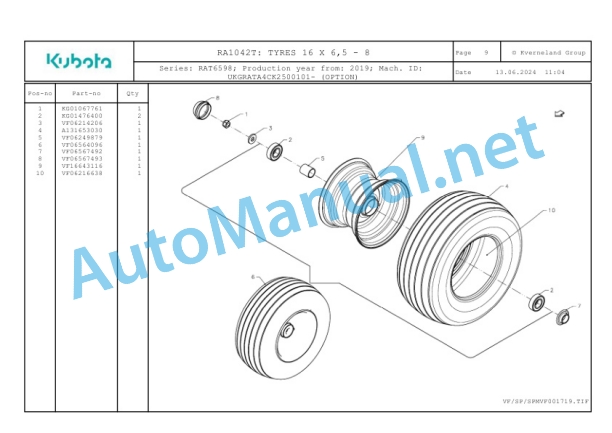 Kubota RA1042T Parts Manual PDF 3 Kubota RA1042T Parts Manual PDF-3
