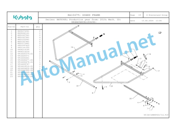 Kubota RA1047T Parts Manual PDF 5 Kubota RA1047T Parts Manual PDF-5