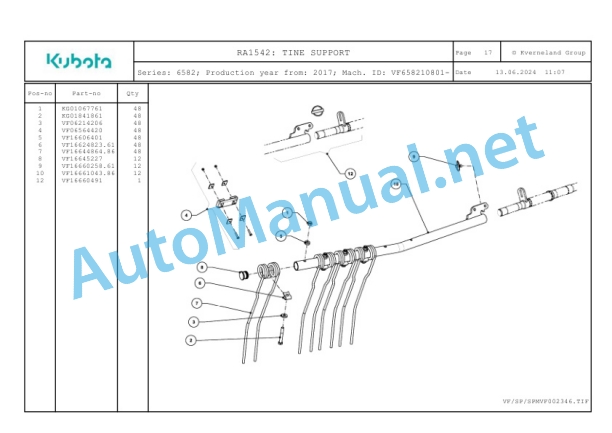 Kubota RA1542 Parts Manual PDF 5 Kubota RA1542 Parts Manual PDF-5