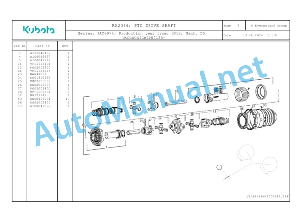 Kubota RA2064 Parts Manual PDF 2 Kubota RA2064 Parts Manual PDF-2