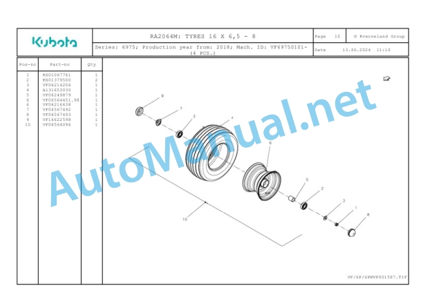 Kubota RA2064M Parts Manual PDF 3 Kubota RA2064M Parts Manual PDF-3